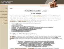 Tablet Screenshot of franchise-counsel.com